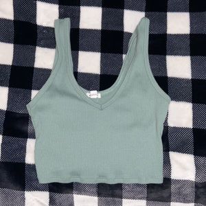 garage green tank top